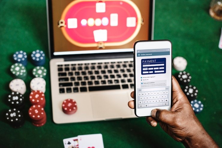 Tampilan layar Ikan Jackpot dengan target ikan dan sistem penembakan